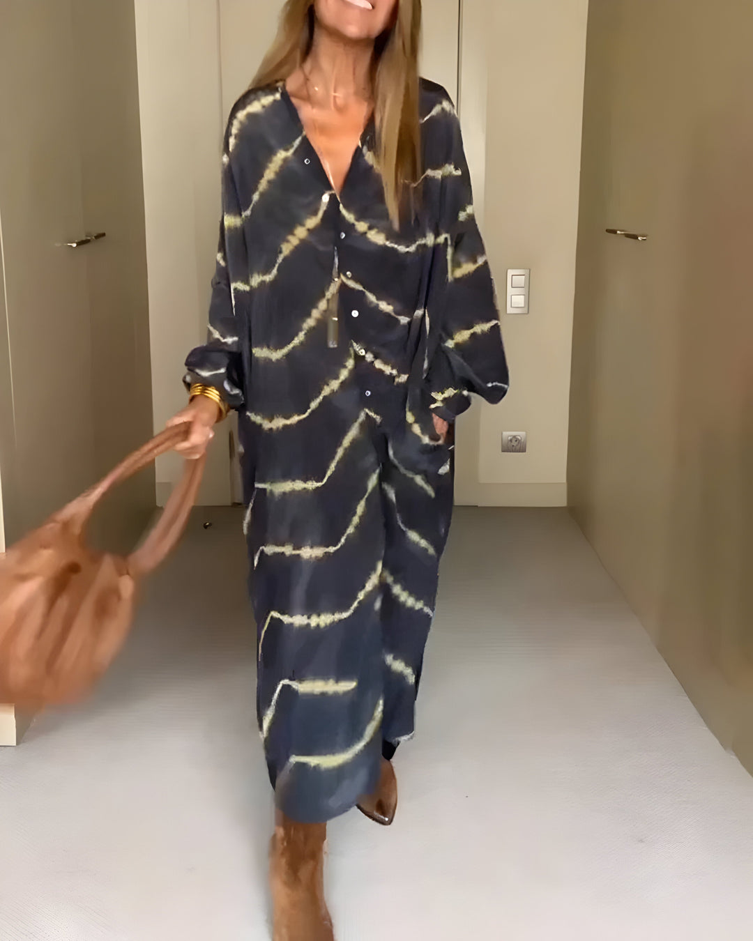 Merry | Striped Bohemian Maxi Dress