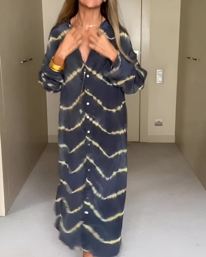 Merry | Striped Bohemian Maxi Dress