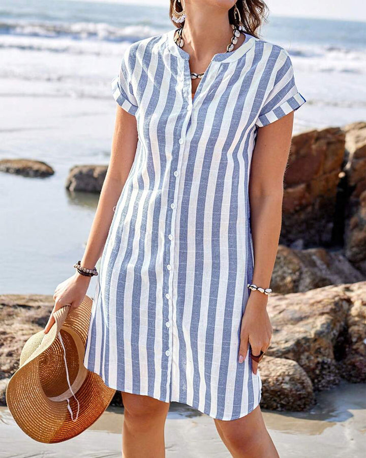 MELINA | ELEGANT STRIPED DRESS