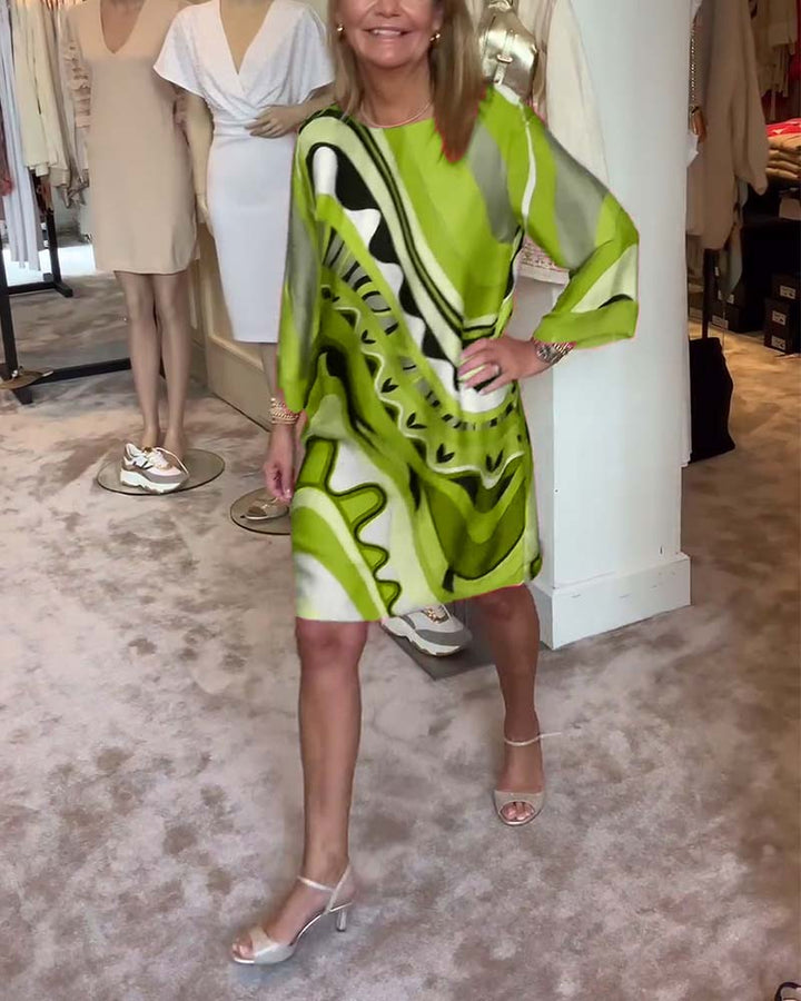 VERA | ELEGANT COLOURFUL DRESS