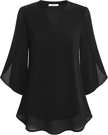 Celest Double Layers Chiffon Blouse