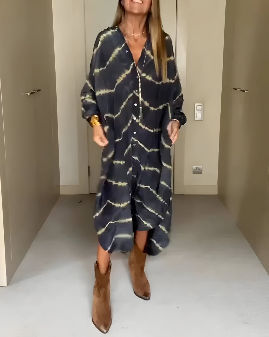 Merry | Striped Bohemian Maxi Dress