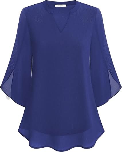 Celest Double Layers Chiffon Blouse