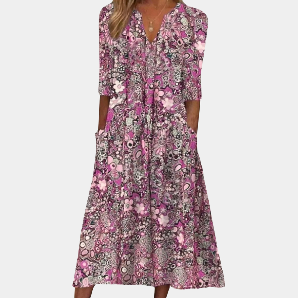Lucy - Stylish Floral Dress