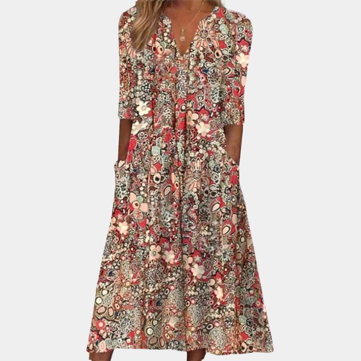 Lucy - Stylish Floral Dress