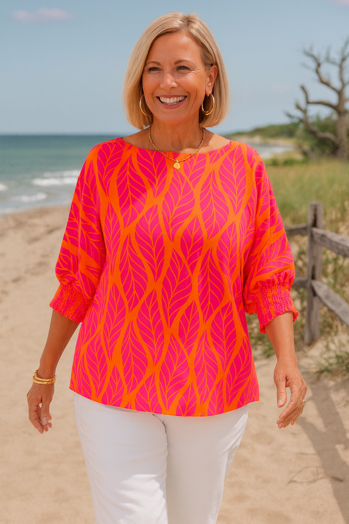 Elandra™ | FlatterFit Blouse – Confidence, Comfort & Coverage