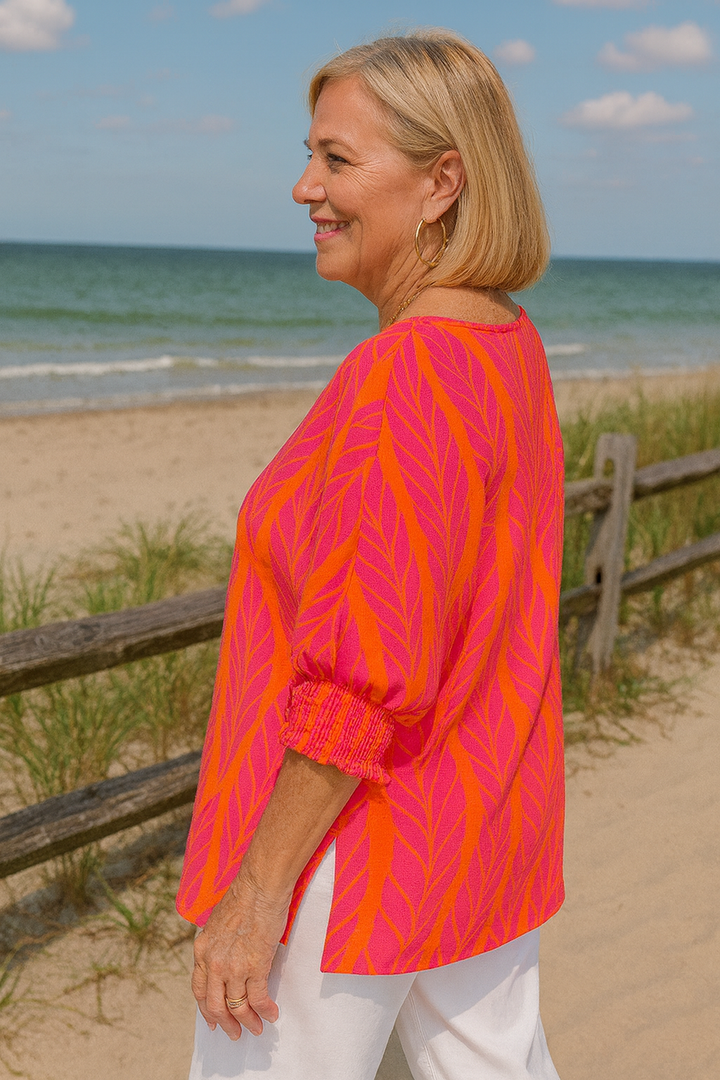 Elandra™ | FlatterFit Blouse – Confidence, Comfort & Coverage