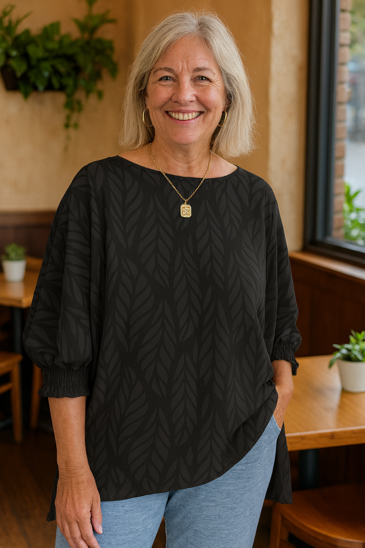 Elandra™ | FlatterFit Blouse – Confidence, Comfort & Coverage