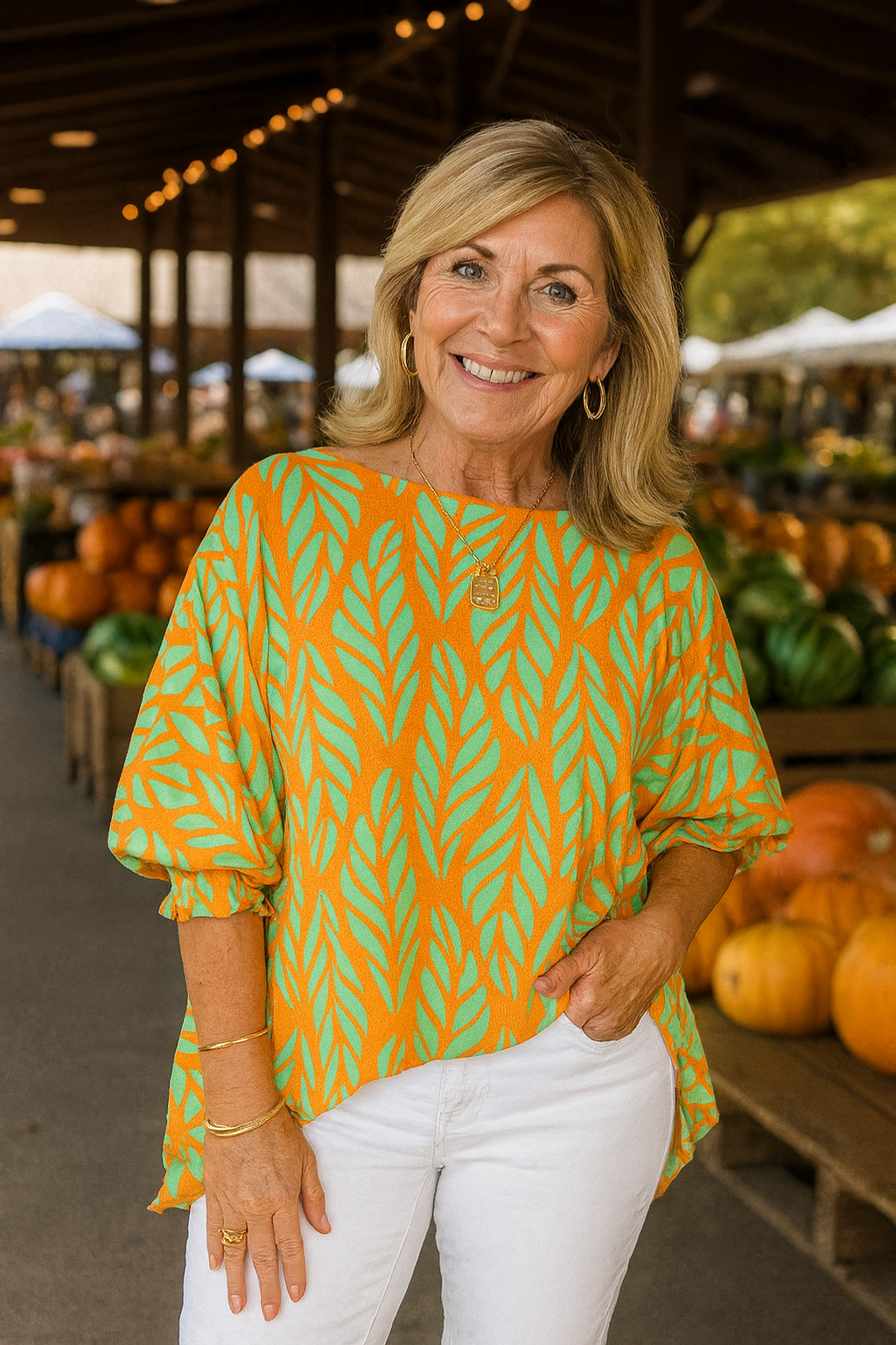 Elandra™ | FlatterFit Blouse – Confidence, Comfort & Coverage