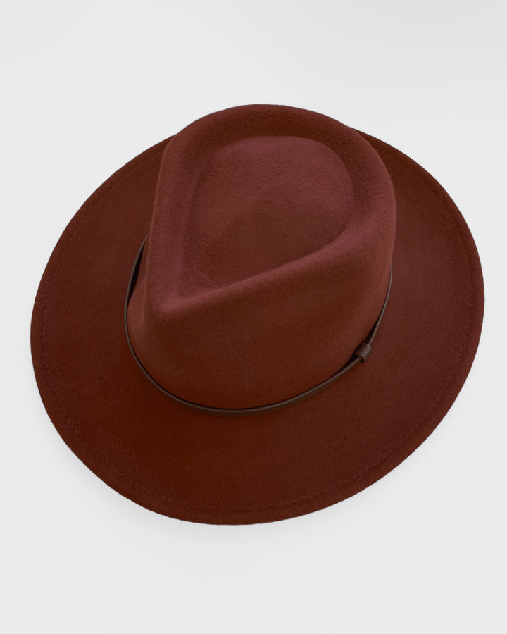 Splendour Wool Hat - Terracotta