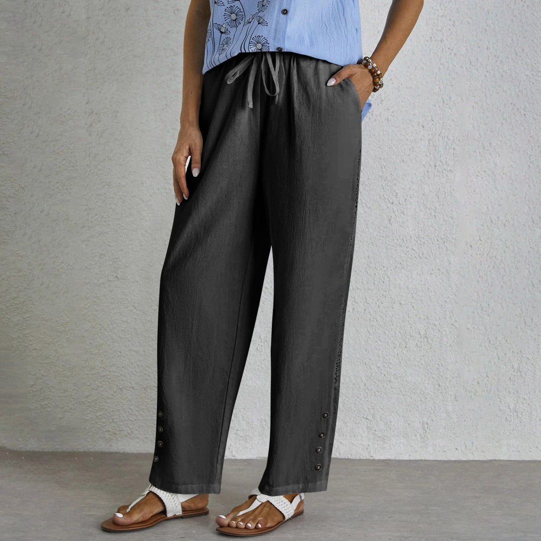 Celena - Effortless Buttoned Pants