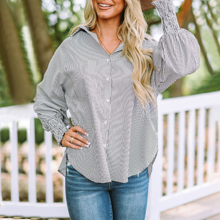 Quinlee - Stripe Relaxed Shirt