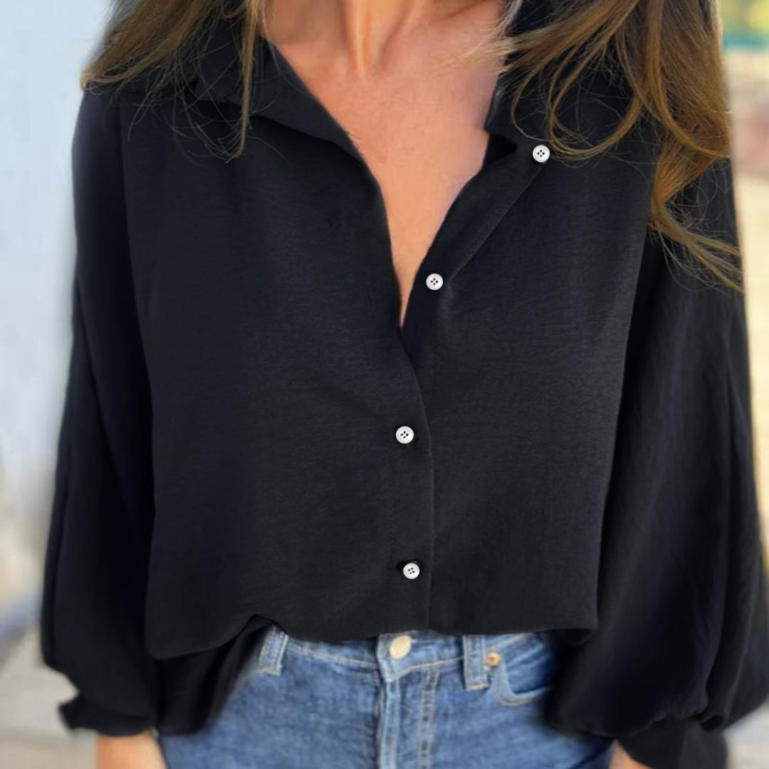 Isola - Elegant Button-Up Blouse