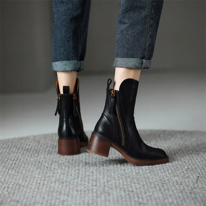 Graziella | Leather Ankle Boots