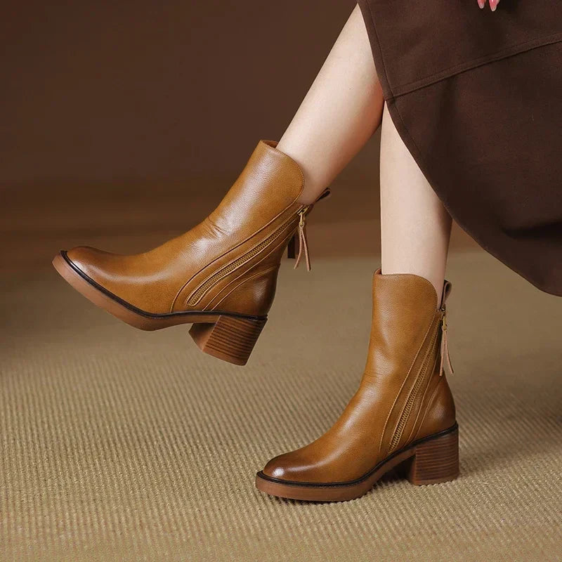 Graziella | Leather Ankle Boots