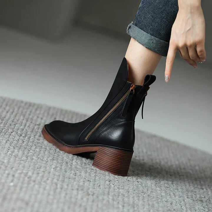 Graziella | Leather Ankle Boots