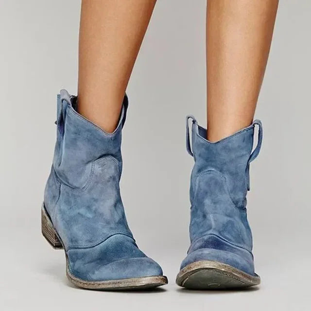Thalia | Vintage Cowboy Ankle Boots