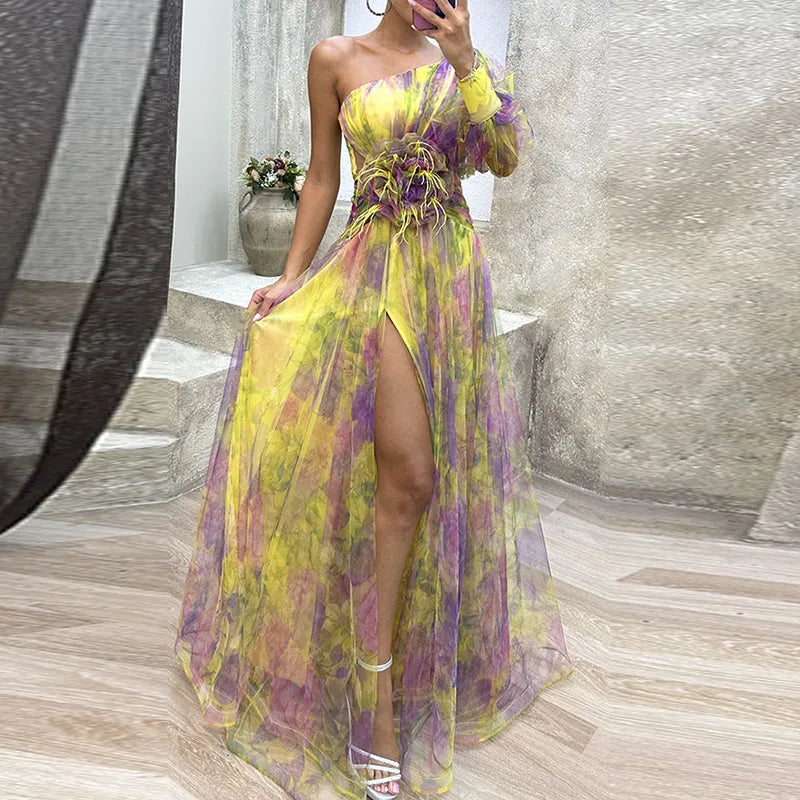 MISSANDRA | FLOWY MULTICOLOUR DRESS