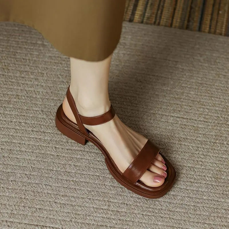 June Leather Sandals