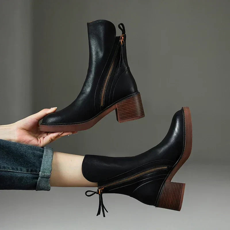 Graziella | Leather Ankle Boots