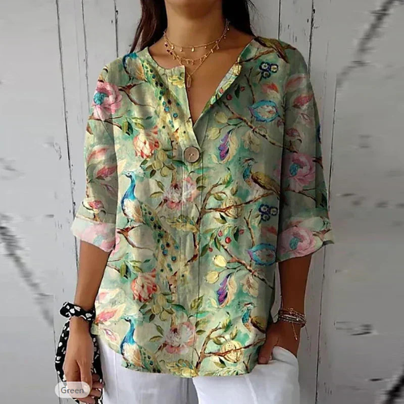 Harley Elegant Floral Blouse