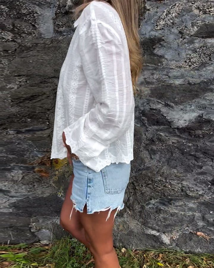 Miralyn - Button-Up Polo Shirt