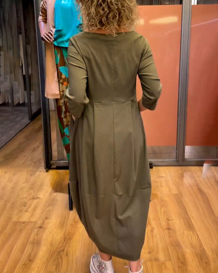 STELLA | ELEGANT DRESS WITH BELLY COVERAGE