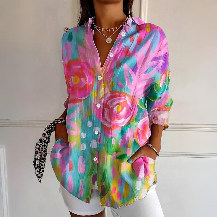 Emerson™|Colorful Pattern Blouse
