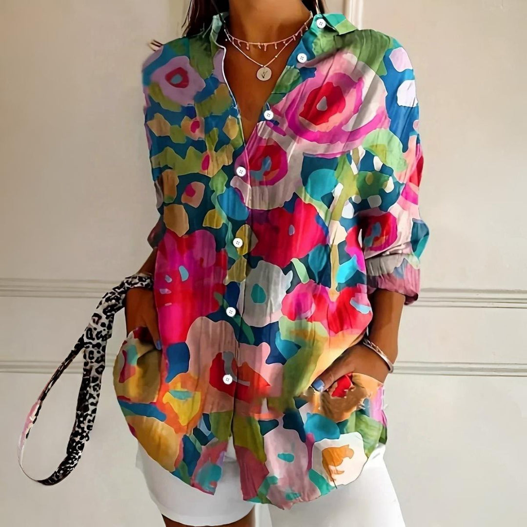 Emerson™|Colorful Pattern Blouse