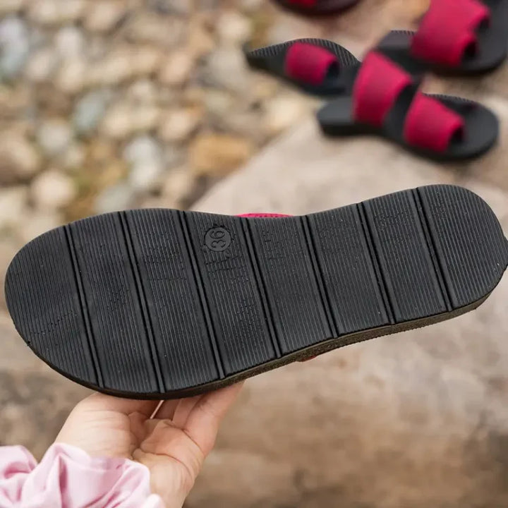 Sabine™ | Slide Sandals Made from Perforated Mesh