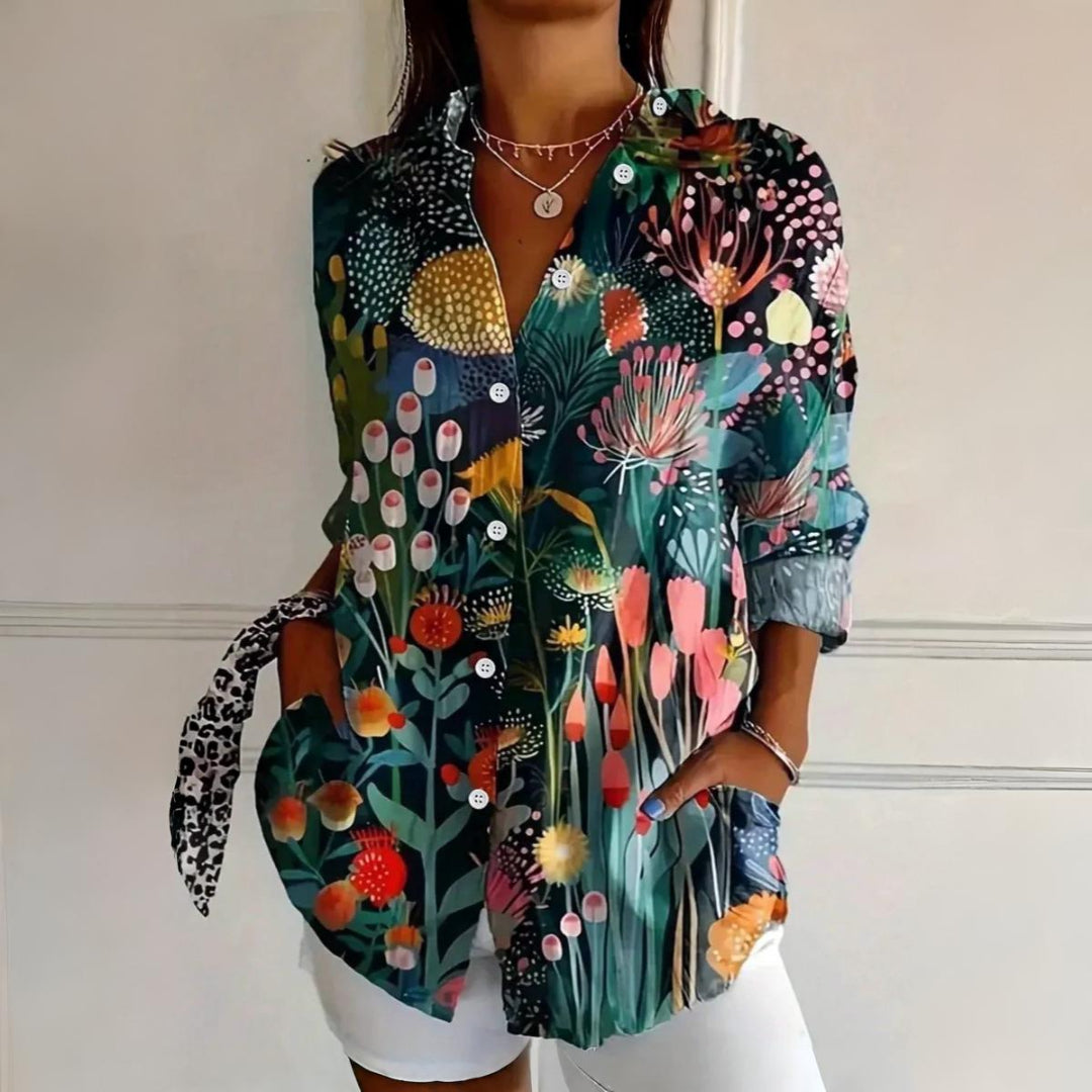 Emerson™|Colorful Pattern Blouse