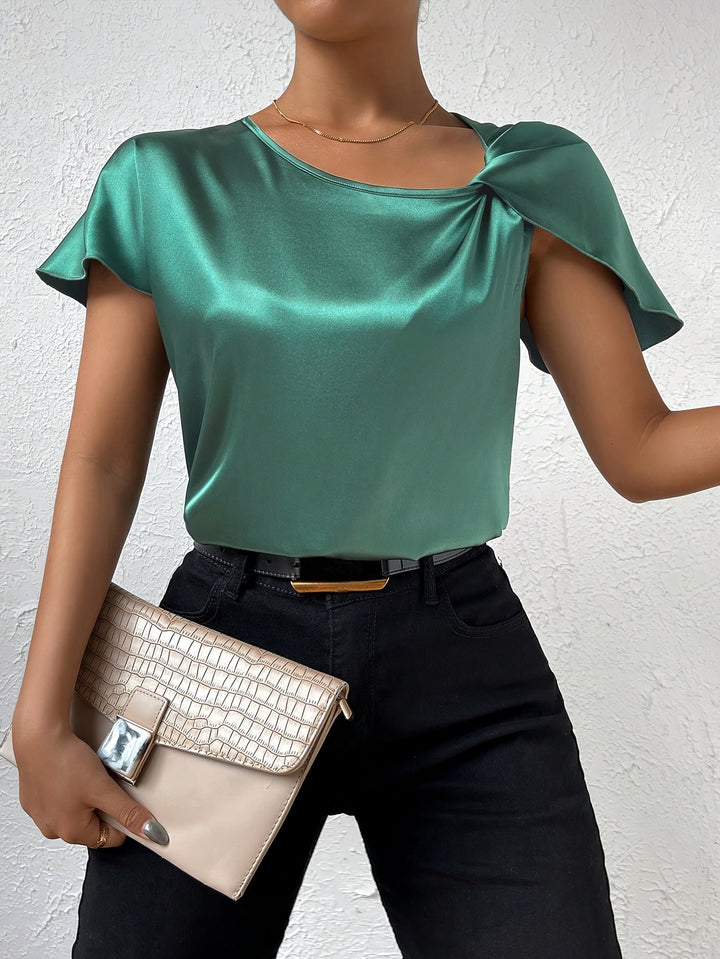 Loretta Trendy Top With Unique Shoulder Detail