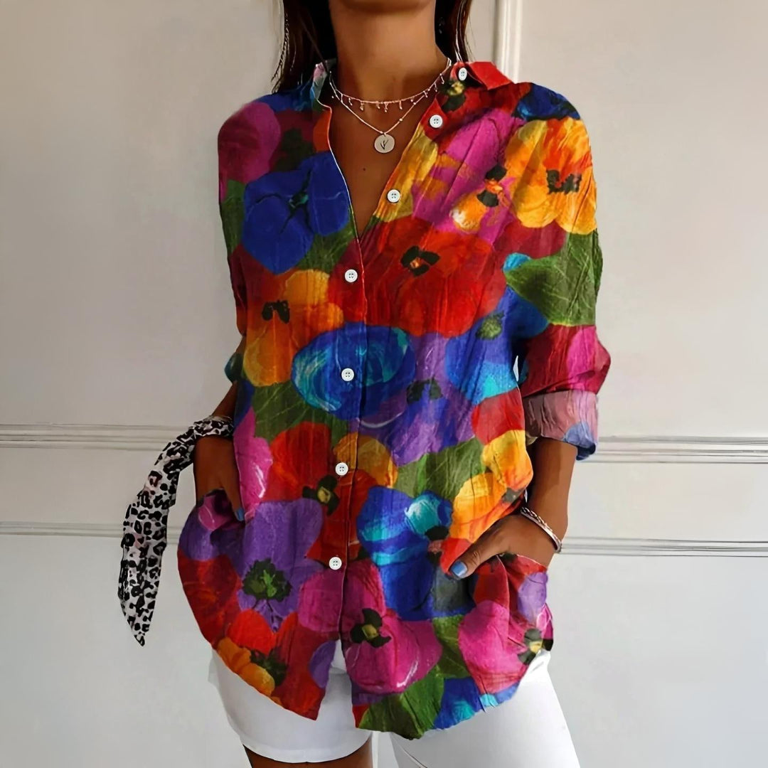 Emerson™|Colorful Pattern Blouse