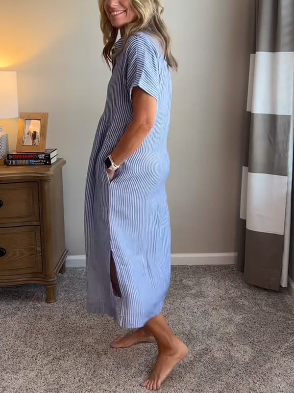 KIARA | ELEGANT STRIPED DRESS