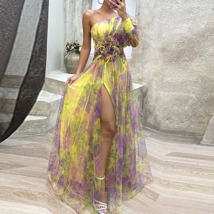 MISSANDRA | FLOWY MULTICOLOUR DRESS