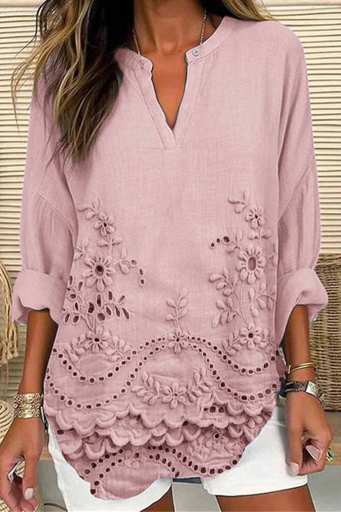 Leigh | Seaside Floral Blouse