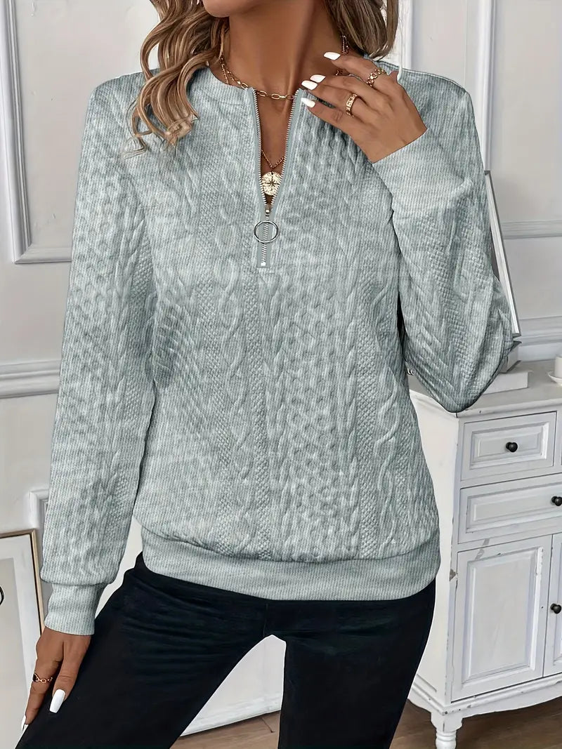 Hannah Elegant Jumper with Zip
