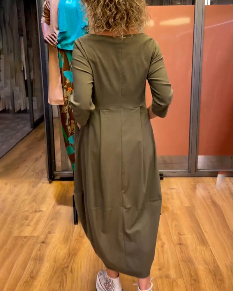 STELLA | ELEGANT DRESS WITH BELLY COVERAGE