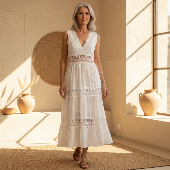 Circe - Lace V-Neck Cami Dress