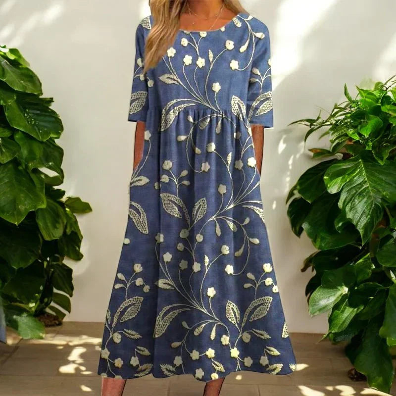 Kharen | Floral Midi Dress