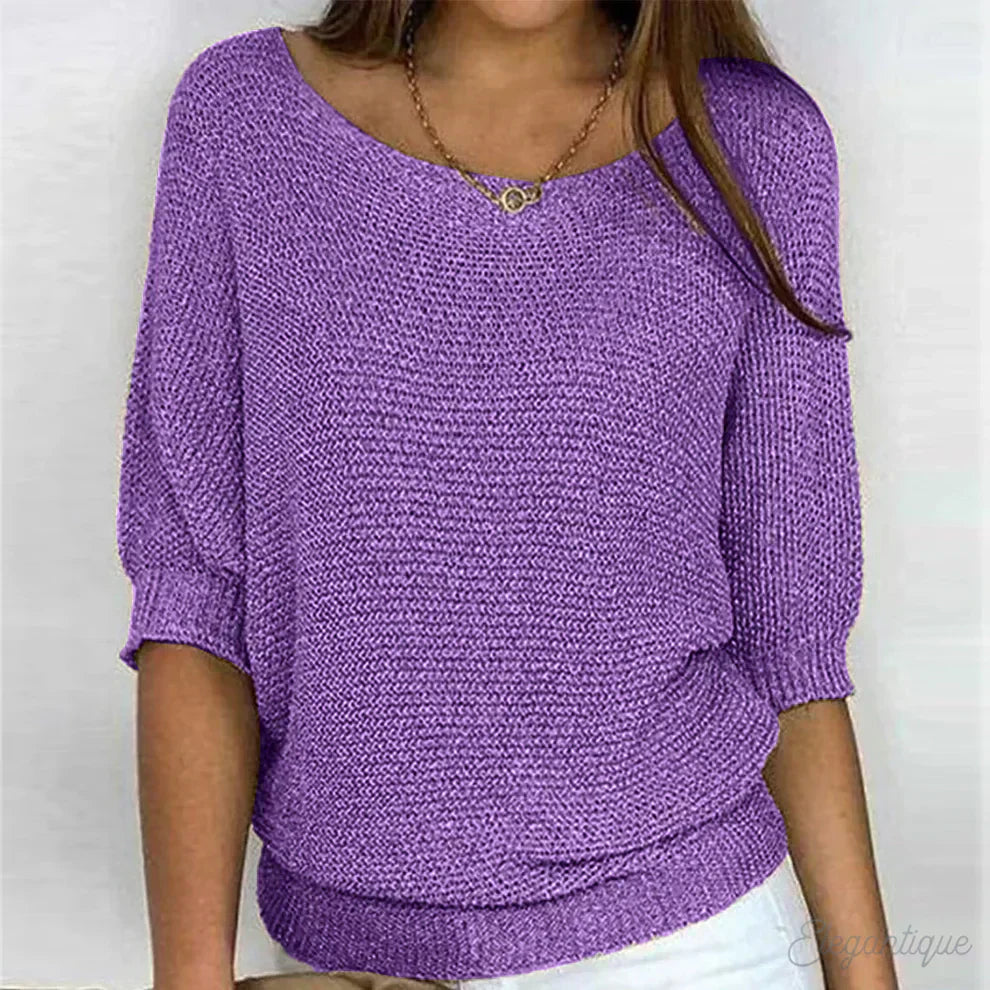 Zaphina - Relaxed Knit Top